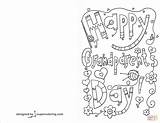 Card Coloring Happy Grandparents Pages Printable Doodle Cards Supercoloring Drawing Grandparent Crafts Activities sketch template