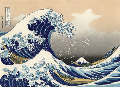 wave painting japanese