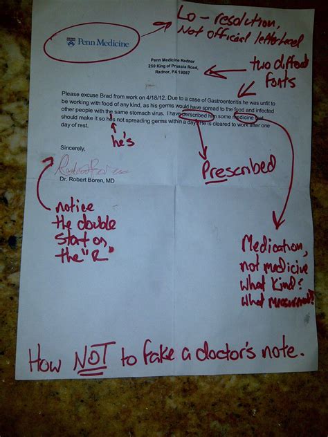 A Friend Of Mine Faked A Doctor S Note At Our Job This Is My Boss S