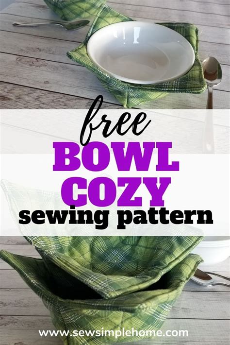 printable sewing pattern  bowl cozy sharlenethai