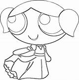 Powerpuff Girls Coloring Pages Bubbles Cute Ppg Getcolorings Girl Printable Bird sketch template