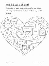 Want Talk Do Support Therapy Elsa Exercise Activities Kids Counseling Worksheets Children Group Resources Counselling Work Counselor Cbt Heart School sketch template