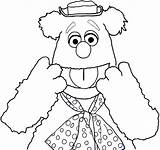 Fozzie Muppets Finished sketch template
