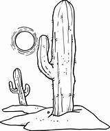 Coloring Desert Pages Sun Clipart Cactus Cactuses Printable Over Supercoloring Drawing Desenho Clip Para Sol Deserto Cactos Cacto Plants Deserts sketch template