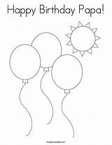 Coloring Birthday Papa Happy Nanny Ma Print Balloons Outline Tracing Built Twistynoodle California Usa Ll Noodle sketch template
