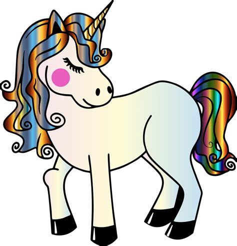 unicorn clip art image vector graphics bashful unicorn png