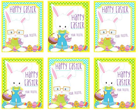 printable bunny tags happy easter gift tags instant
