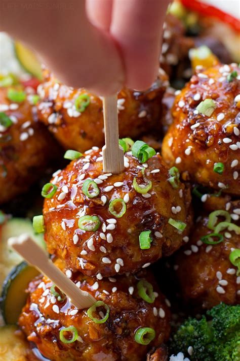 sticky asian meatballs {ready in 30 minutes } life made simple