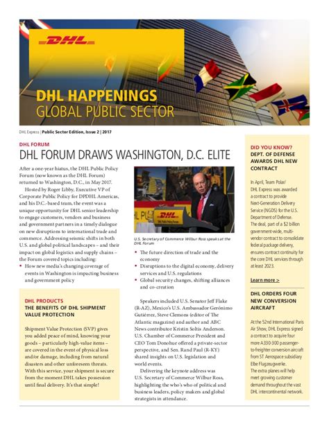 dhl express global public sector  newsletter