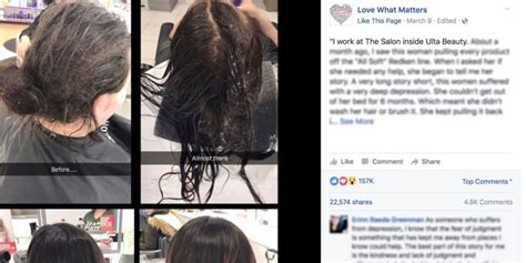 ulta stylist gives client with depression a haircut kate langman s