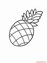 Pineapple Coloring Pages Fruits Kids Labels Printable Cuter Particularly Think Line Drawing Don But Choose Board Sheets sketch template