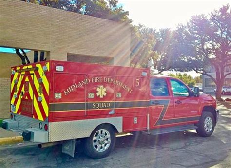 midland fire departments squad truck stolen