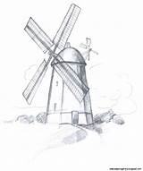 Windmill Dutch Drawing Sketch Template Drawings Paintingvalley sketch template