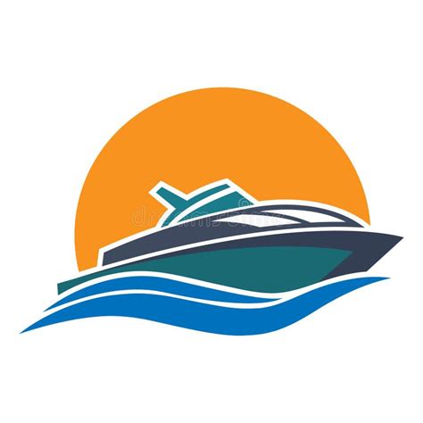 ferry ship icon design elements  stock vector illustration