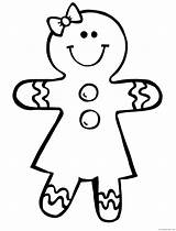 Coloring4free Gingerbread Coloring Man Pages Christmas Kids sketch template