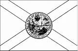 Florida Flag State Coloring Pages Cliparts Computer Designs Use sketch template
