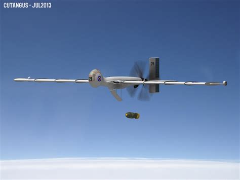 raf drone dropping  air fuel aerial bomb  cutangus  deviantart