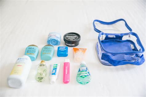pack   toiletry bag travel toiletry essentials ezpacking