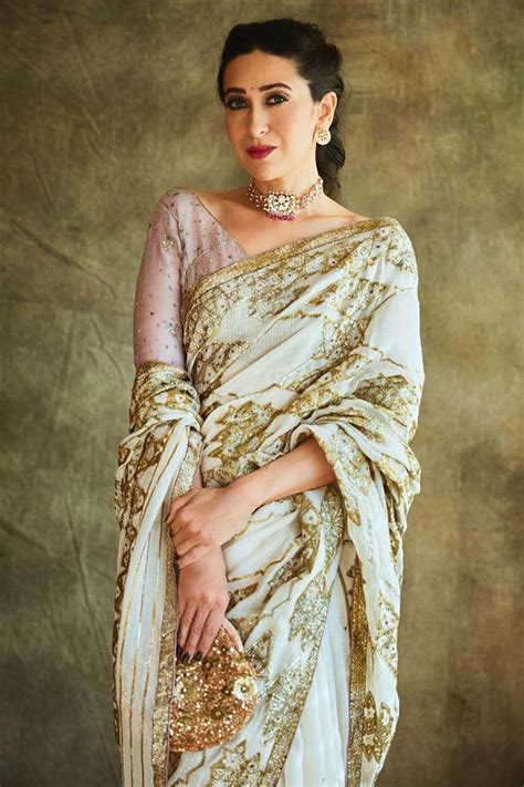 Karisma Kapoor S Shows Us How To Wear A Sari For Any Occasion Vogue India