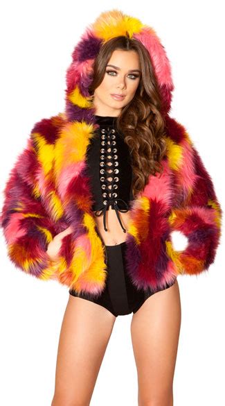 hollywood cropped fur jacket faux fur jacket yandycom