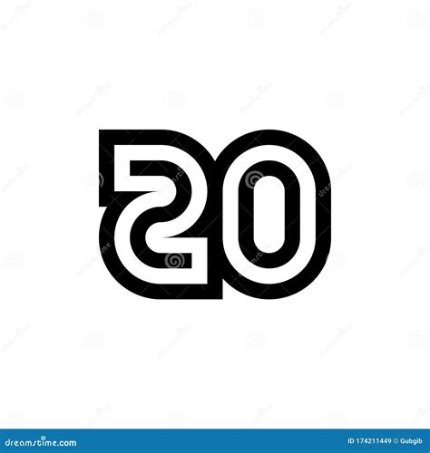 number  vector icon design stock vector illustration  flat