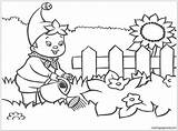 Coloring Garden Watering Pages Plants Boy Patio Flowers Kids Gardens Printable Color Secret Getcolorings Getdrawings Coloringpagesonly sketch template
