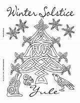 Coloring Solstice Yule Pagan Wiccan Yuletide Norse Coven Malvorlagen Druckbare Countdown Witchcraft Spellbook Wicca Weclipart sketch template