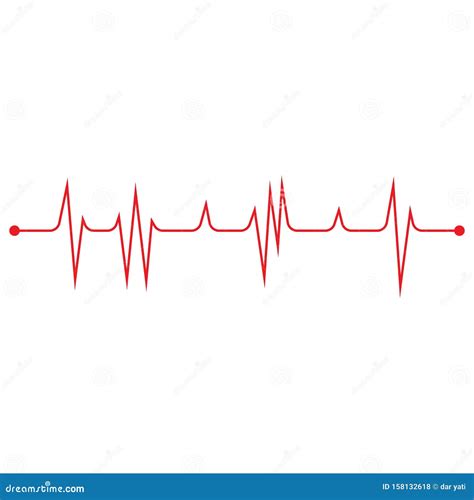 pulse  ilustration vector template stock vector illustration  cardiology hospital