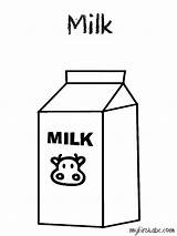 Milk Coloring Carton Colouring Pack Pages Clipart Colour Clip Designlooter Melkpak Drawings 86kb sketch template