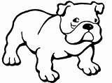 Bulldog Hund Ausmalen sketch template