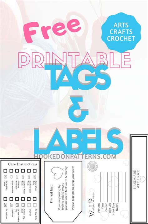 printable price tags  labels tag template  crochet