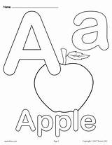 Letter Coloring Pages Alphabet Printable Aa Preschool Upper Letters Worksheets Sheets Colouring Abc Kids Activities Lowercase Color Toddlers Lower Supplyme sketch template