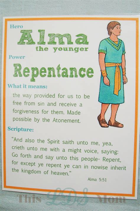 lds mom scripture heroes alma  younger