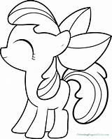 Bloom Apple Coloring Pages Pony Colouring Little Kolorowanki Popular Search sketch template