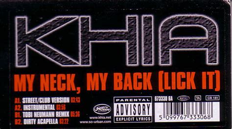 khia my neck my back lick it 2002 vinyl discogs