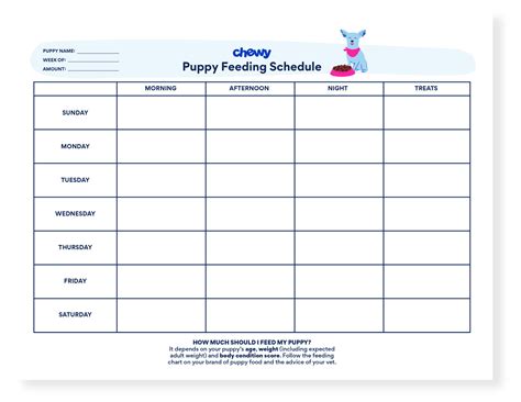 printable puppy schedule