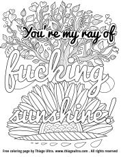 shit  coloring page swear word book thiago pages  kids