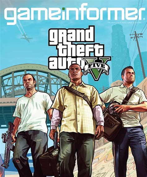 grand theft auto v game informer cover revealed capsule computers