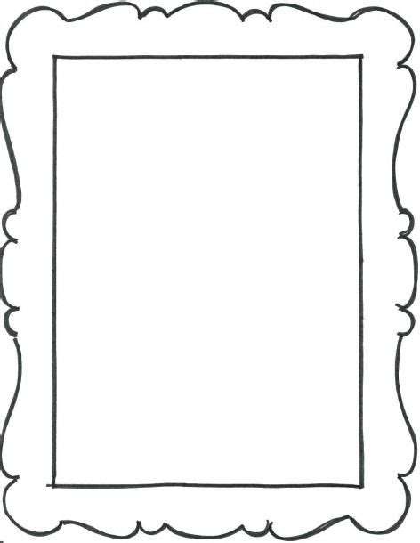 printable picture frames coloring coloringpages picture frame template