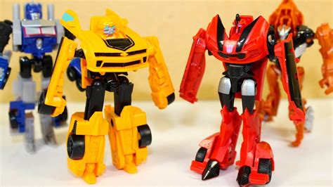 transformers   step stinger bumblebee optimus grimlock action