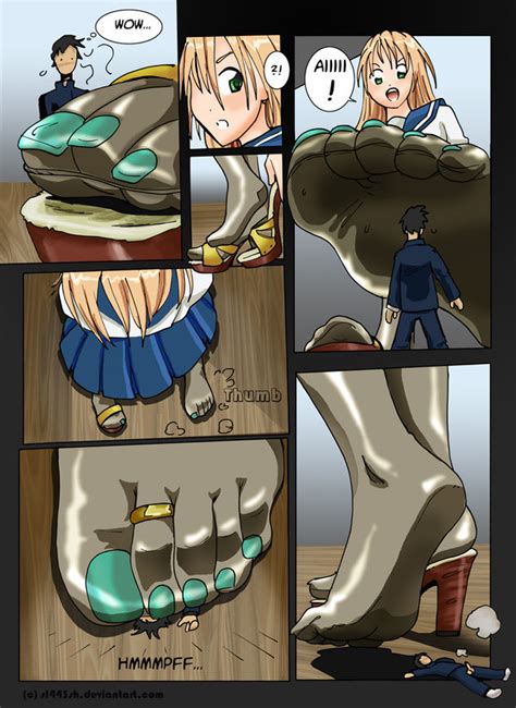 anime giantess toes
