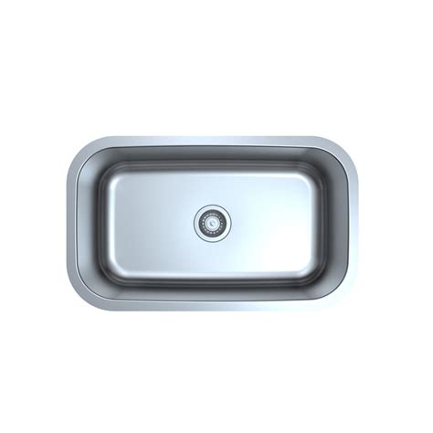 mus  undermount single bowl  stainless steel kitchen sink