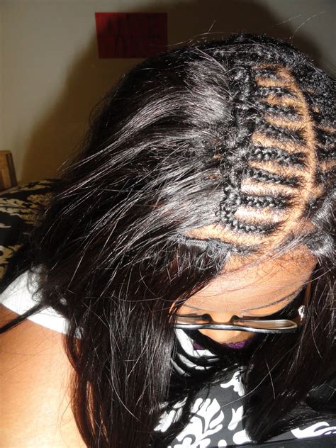 invisible part sew  weave hairstyles beautiful hairstyles