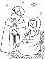 Coloring Pages Holy Family Nativity Scene Drawing Icon Sagrada Familia Color Simple Supercoloring La Online Super Printable Preschoolers Getcolorings Getdrawings sketch template