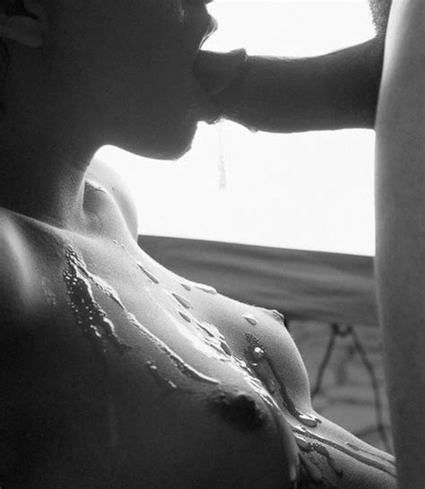 facial blowjob black and white cum in mouth cum on body semen sperm small tits image uploaded by