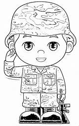 Tentara Hitam Putih Mewarnai sketch template