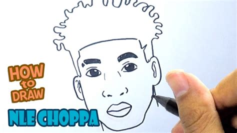 draw nle choppa drawing step  step youtube