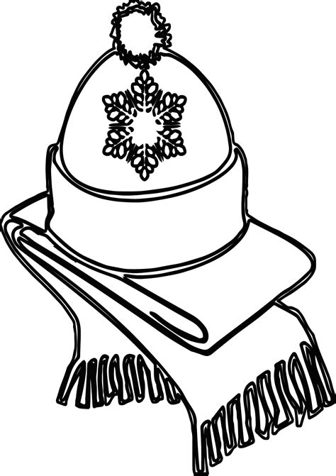 scarf colouring pages sketch coloring page