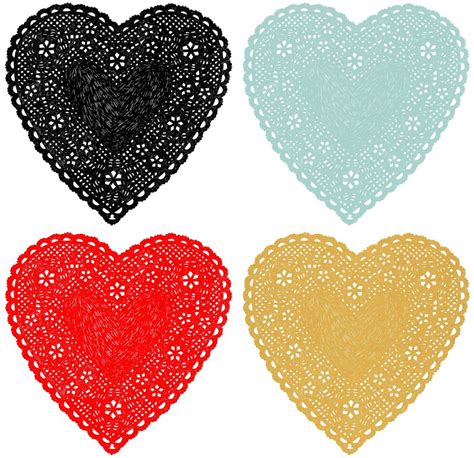 love heart  print clipart