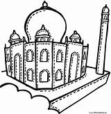 Mahal Taj Coloring Drawing Pages Mosque Getcolorings Kids Printable Getdrawings sketch template